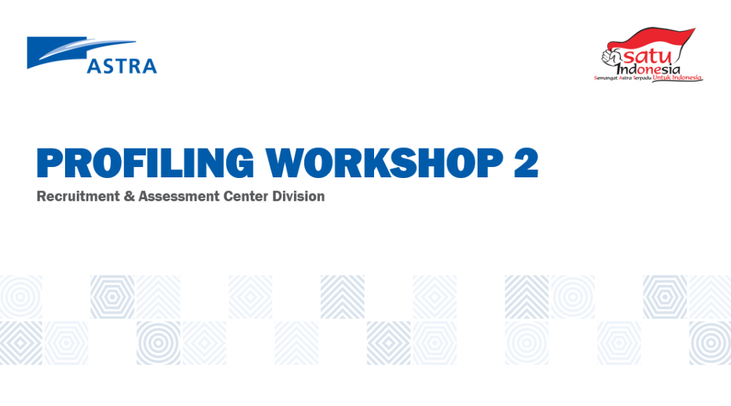 Profiling Workshop Batch 2 - 2024